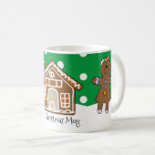 Niedliches Personalisiertes Lebkuchen Weihnachten  Kaffeetasse (VorderseiteRechts)