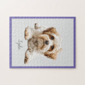 Niedliches Personalisiertes Maltesisches Jigsaw Pu Puzzle (Horizontal)