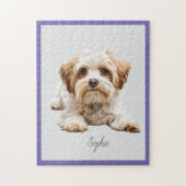 Niedliches Personalisiertes Maltesisches Jigsaw Pu Puzzle (Vertikal)