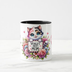 Niedliches Personalisiertes Muttertagsangebot/Katz Tasse