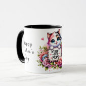 Niedliches Personalisiertes Muttertagsangebot/Katz Tasse (Vorderseite Links)