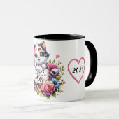 Niedliches Personalisiertes Muttertagsangebot/Katz Tasse (VorderseiteRechts)