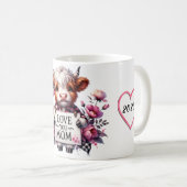 Niedliches Personalisiertes Muttertagsangebot/Kuh Kaffeetasse (VorderseiteRechts)