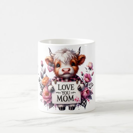 Niedliches Personalisiertes Muttertagsangebot/Kuh Kaffeetasse (Mittel)