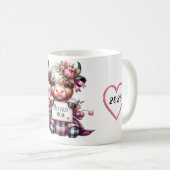 Niedliches Personalisiertes Muttertagsangebot/Kuh Kaffeetasse (VorderseiteRechts)
