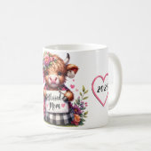 Niedliches Personalisiertes Muttertagsangebot/Kuh Kaffeetasse (VorderseiteRechts)