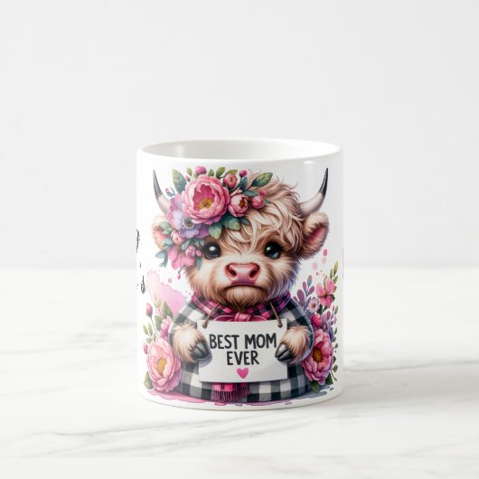 Niedliches Personalisiertes Muttertagsangebot/Kuh Kaffeetasse (Mittel)