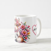 Niedliches Personalisiertes Muttertagsangebot/Kuh Kaffeetasse (VorderseiteRechts)