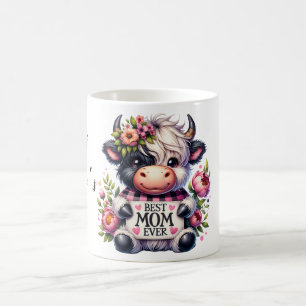 Niedliches Personalisiertes Muttertagsangebot/Kuh Kaffeetasse