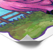 Niedliches Personalisiertes Pig Story Room Poster (Ecke)