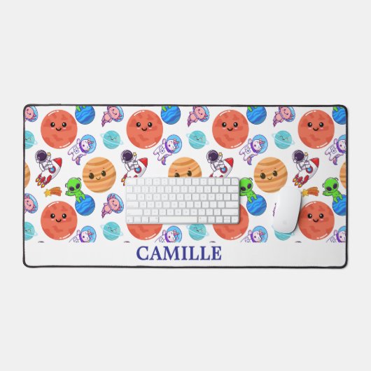 Niedliches Personalisiertes Raummuster Schreibtisc Schreibtischunterlage (Tastatur & Maus)