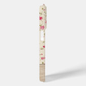 Niedliches Personalisiertes Shabby Chic Blumenholz Case-Mate iPhone Hülle (Rückseite / Rechts)