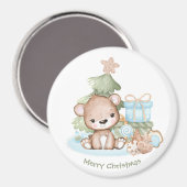 Niedliches Personalisiertes Weihnachtsmagnet Magnet (Vorderseite/Rückseite)
