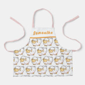 Niedliches Personalisiertes Weißschaf Schürze (Vorderseite)