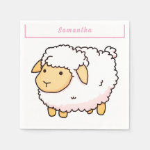 Niedliches Personalisiertes Weißschaf