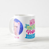 Niedliches perzonisiertes Proud Plushie Hooman Fot Kaffeetasse (Vorderseite Links)
