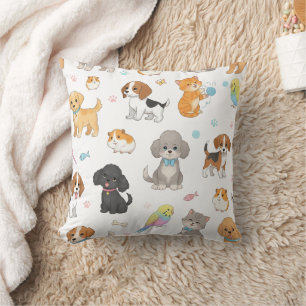 Niedliches Pet Muster Kissen