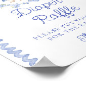 Niedliches Peter Rabbit Baby Duschdusche Windeln R Poster (Ecke)