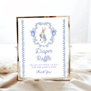 Niedliches Peter Rabbit Baby Duschdusche Windeln R Poster