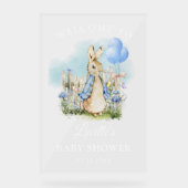Niedliches Peter Rabbit Baby Shower Boy Akryllisch Acrylschild (Vorderseite)