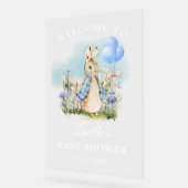 Niedliches Peter Rabbit Baby Shower Boy Akryllisch Acrylschild (Winkel)