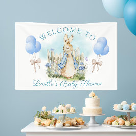 Niedliches Peter Rabbit Baby Shower Boy Dekor Banner