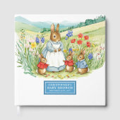 Niedliches Peter Rabbit Baby Shower Gästebuch für (Vorderseite)