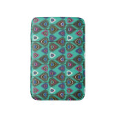 niedliches Pfauenfedermuster Badematte (Vorderseite Vertikal)