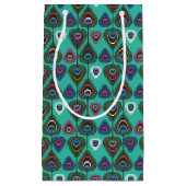 niedliches Pfaufedermuster Kleine Geschenktüte (Vorderseite)