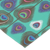 niedliches Pfaufedermuster Tischdecke (Schrägansicht)