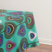 niedliches Pfaufedermuster Tischdecke (Beispiel)