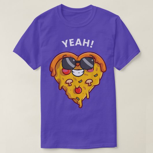 Niedliches Pfefferfleisch Pizza T-Shirt (Design vorne)