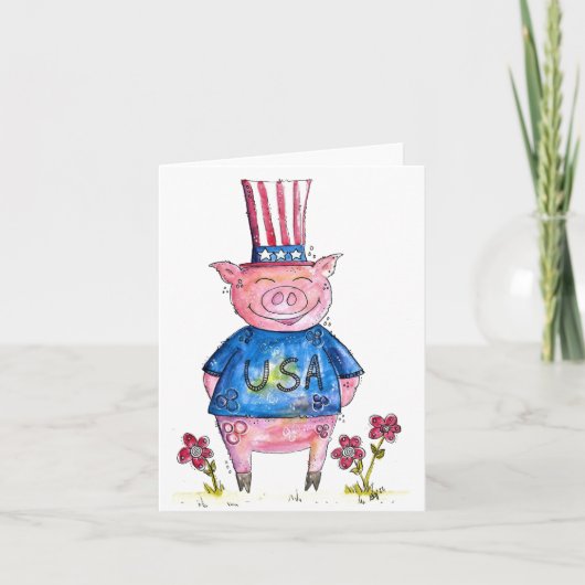 Niedliches Pfeifen Karte (Vorderseite)