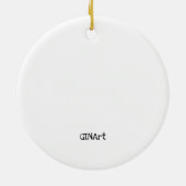 Niedliches Pfeifen Keramik Ornament (Hinten)