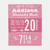 Niedliches Pfeil-Muster, jedes farbige Baby-Decken Fleecedecke (Vorderseite)