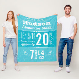 Niedliches Pfeil-Muster, jedes farbige Baby-Decken Fleecedecke