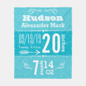 Niedliches Pfeil-Muster, jedes farbige Baby-Decken Fleecedecke (Vorderseite)