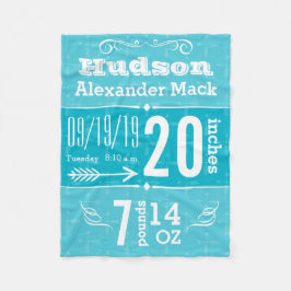 Niedliches Pfeil-Muster, jedes farbige Baby-Decken Fleecedecke