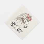 Niedliches Pferd Boho Western Land Reittiere Party Serviette (Ecke)