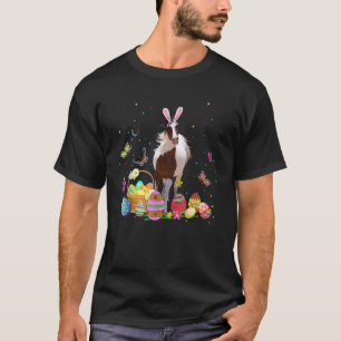 Niedliches Pferd Bunny Egg Jagen farbenfrohe Eier T-Shirt
