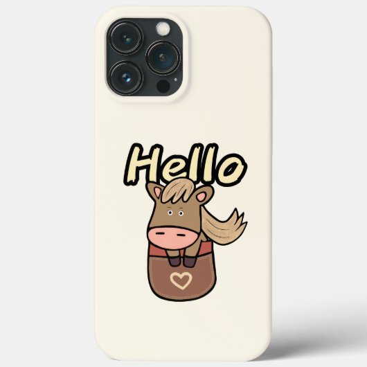 Niedliches Pferd Case-Mate iPhone Hülle (Rückseite)
