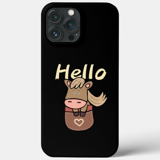 Niedliches Pferd Case-Mate iPhone Hülle (Rückseite)