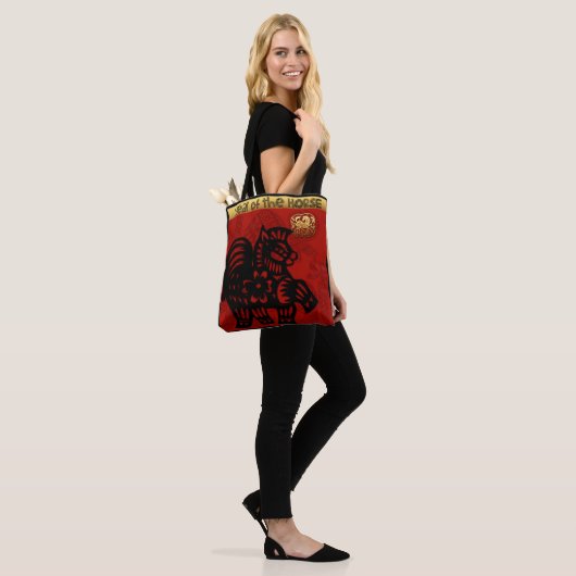 Niedliches Pferd Chinesisches Neujahr Zodiac Gebur Tasche (Am Model)