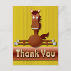 NIEDLICHES PFERD DANKEN IHNEN MITTEILUNGSKARTEN