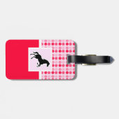 Niedliches Pferd Gepäckanhänger (Rückseite horizontal)