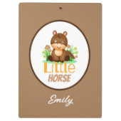 Niedliches Pferd Klemmbrett (Rückseite)
