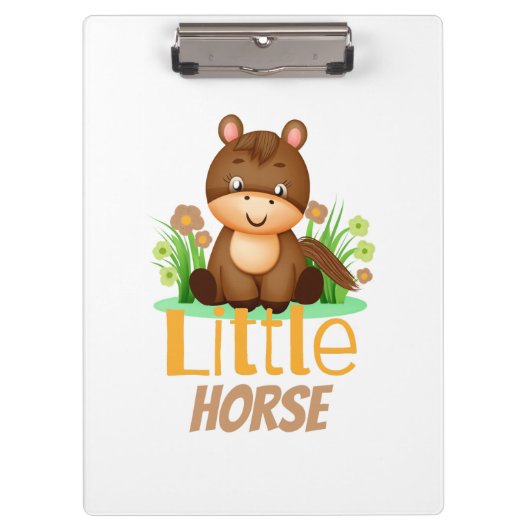 Niedliches Pferd Klemmbrett (Vorderseite)
