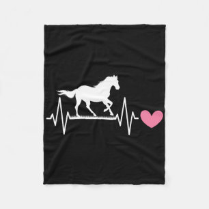 Niedliches Pferd Lover Horseback Reitpferd Herzsch Fleecedecke