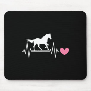 Niedliches Pferd Lover Horseback Reitpferd Herzsch Mousepad