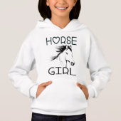Niedliches Pferd Lover Pferde Reittierfarm Hoodie (Vorderseite)